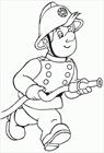 Fireman coloring page