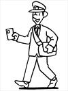 Postman 2 coloring page