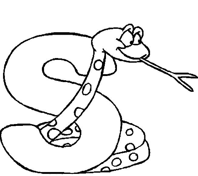 Alphabet S coloring page