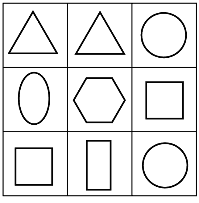 Shapes 2 coloring page