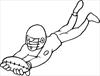 American football 4 coloring page