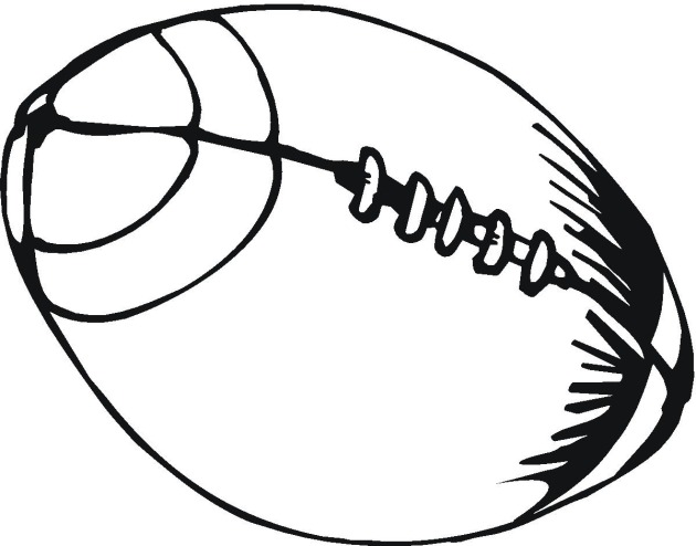 American football coloring page