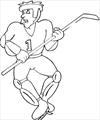 Hockey 5 coloring page