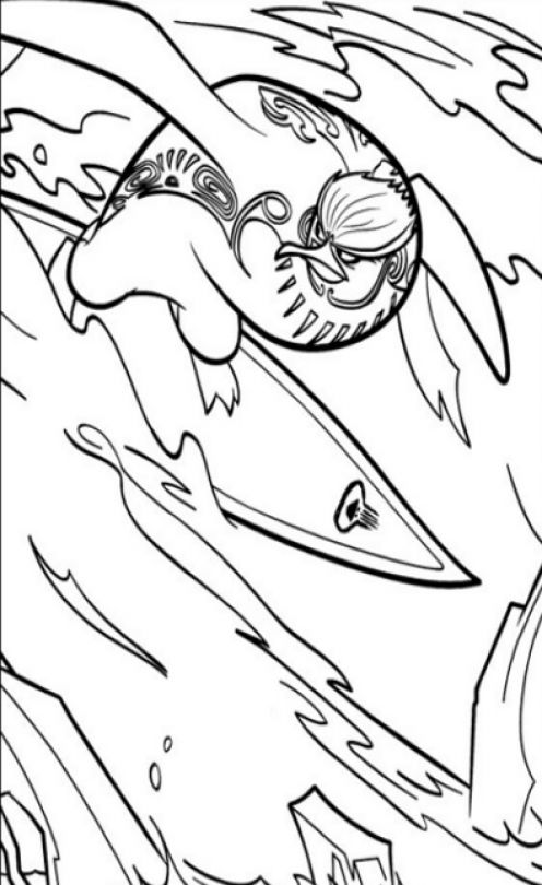 Surf's Up 02 coloring page