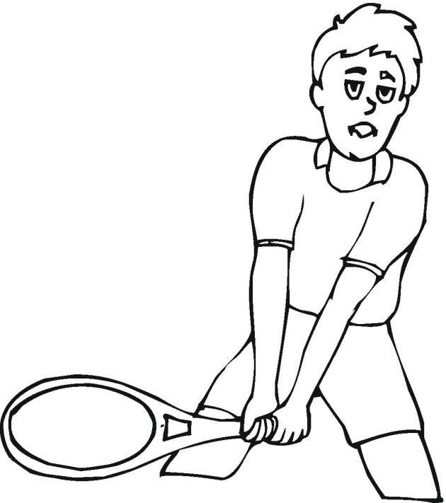 Tennis 2 coloring page
